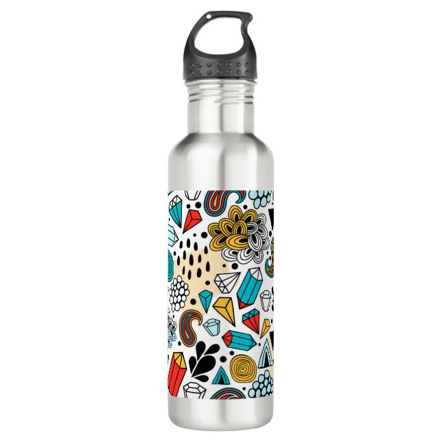 Crazy head stainless steel water bottle (Front)