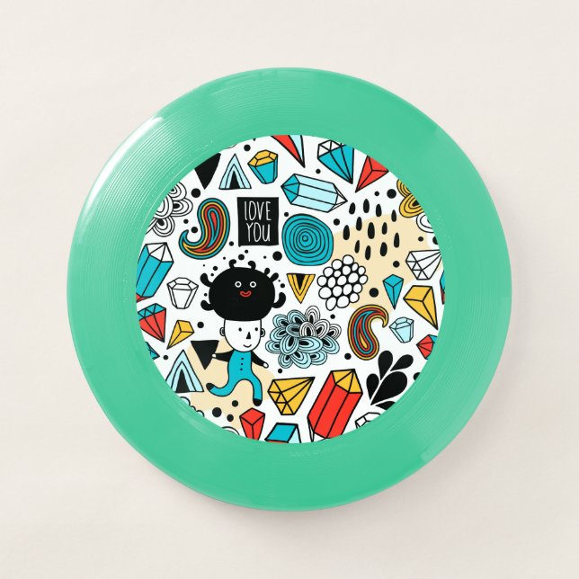 Crazy head Wham-O frisbee (Front)