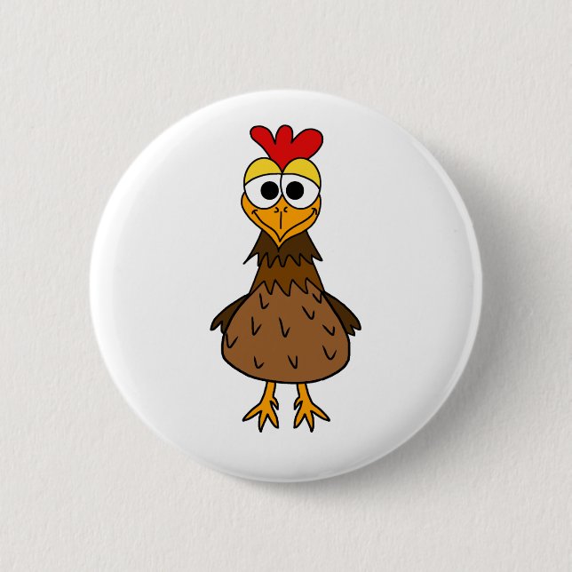 Crazy Hen Button (Front)