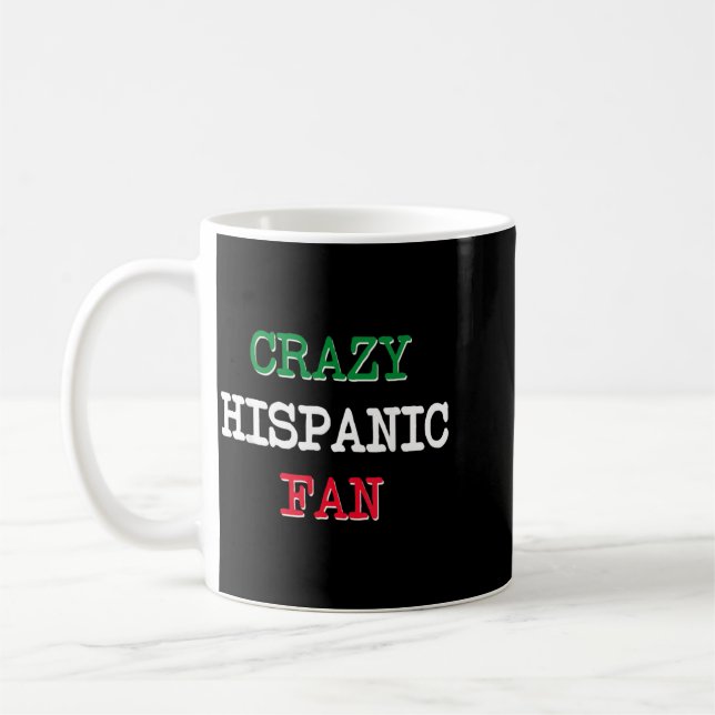Crazy Hispanic Fans Basball Coffee Mug (Left)