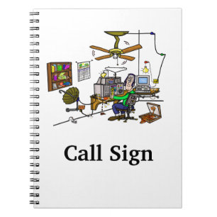 Crazy Home Brew Ham Radio Shack Note Book