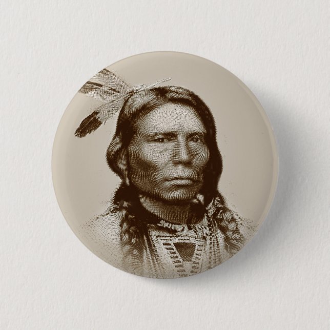 Crazy Horse Button (Front)