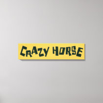 crazy horse canvas print