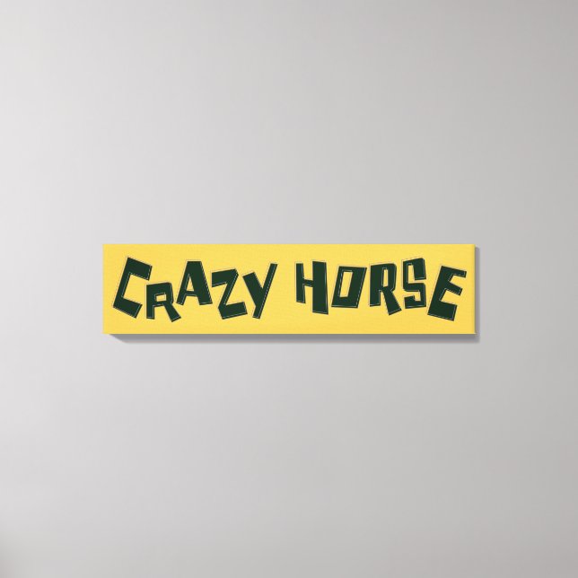 crazy horse canvas print (Front)