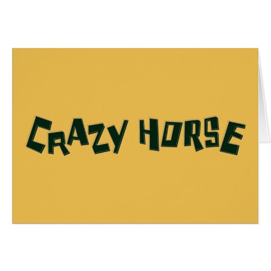 crazy horse cards (Front Horizontal)