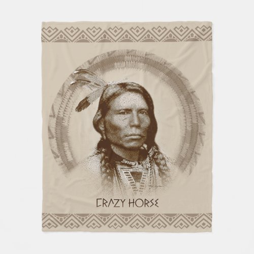 Crazy Horse Fleece Blanket