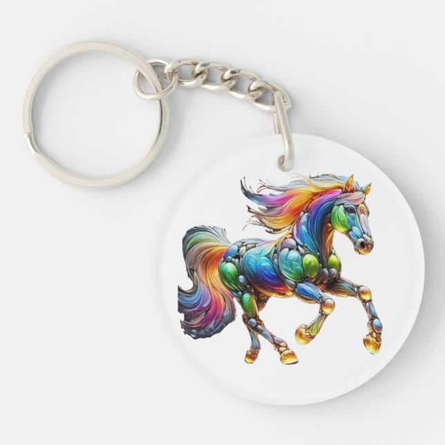 Crazy Horse Keychain (Front)