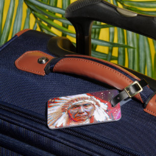 Crazy Horse Luggage Tag