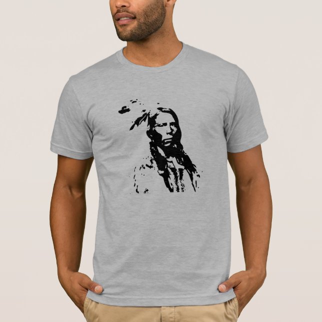 Crazy Horse Native American T-Shirt (Front)