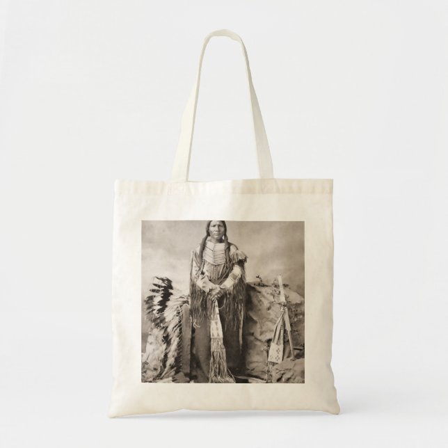 Crazy Horse Portrait Tote Bag (Front)