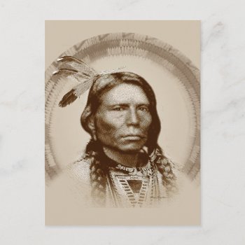 Crazy Horse Postcard by tempera70 at Zazzle