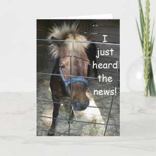 CRAZY HORSE SAYS HAPPY **40th** BIRTHDAY Letterpress Thank You Card