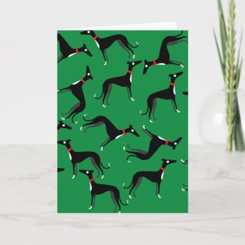 Crazy Hounds Holiday Card by ClaudianeLabelle at Zazzle