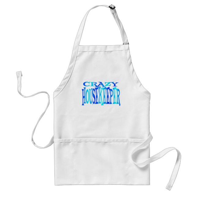 Crazy Housekeeper Adult Apron (Front)