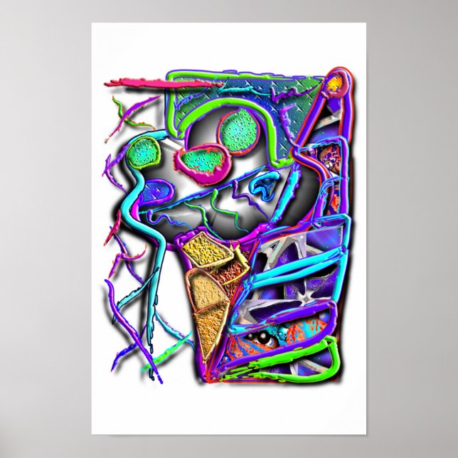 crazy ice cream cone 1 poster (Front)