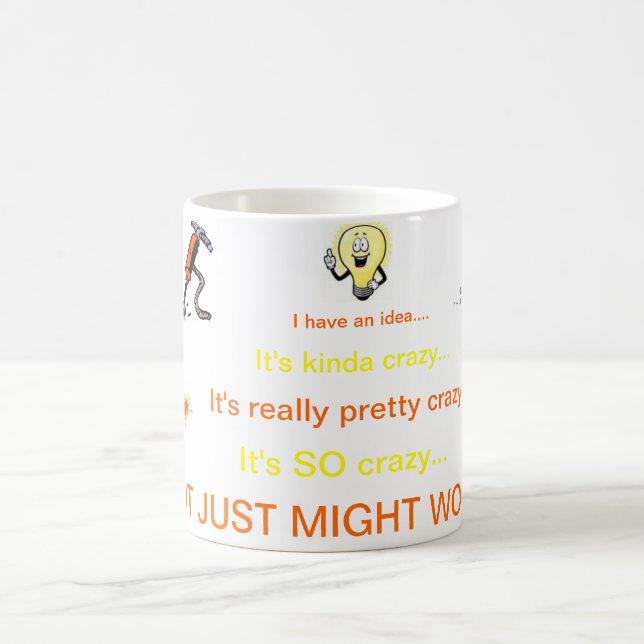 Crazy idea coffee mug (Center)