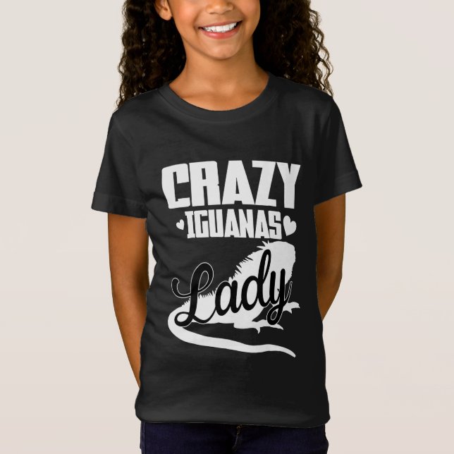 Crazy Iguana Lady T-Shirt (Front)