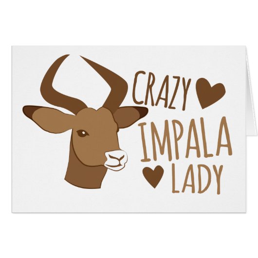 crazy impala lady cards (Front Horizontal)