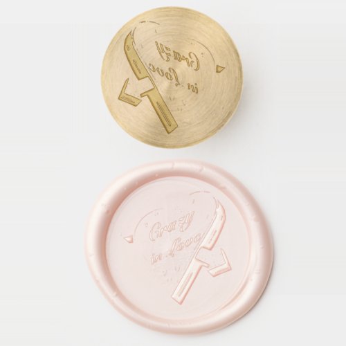 crazy in love vegas wedding wax seal stamp