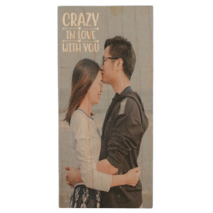 Crazy In Love With You USB Wooden Flash Drive