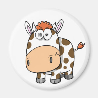 Crazy Insane Cow Magnet