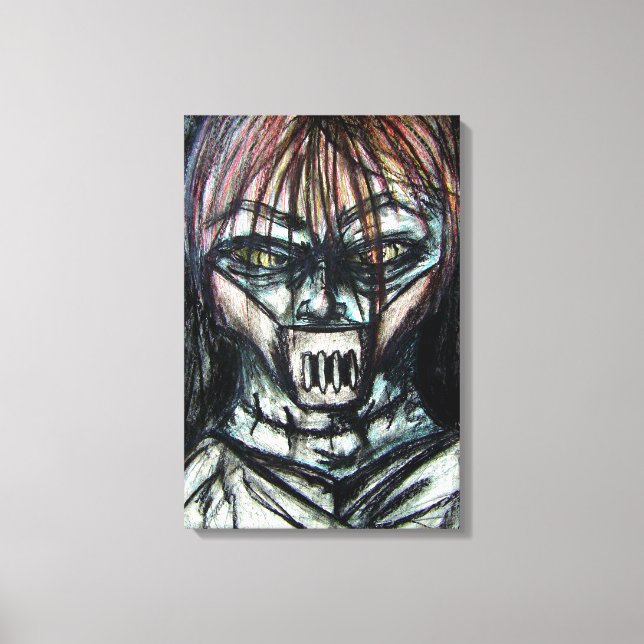 Crazy Insane Straitjacket of Insanity Canvas Print (Front)