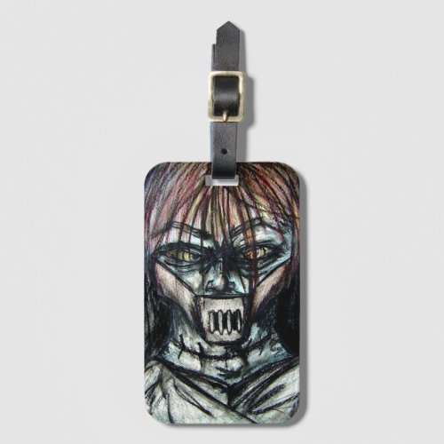 Crazy Insane Straitjacket of Insanity Luggage Tag