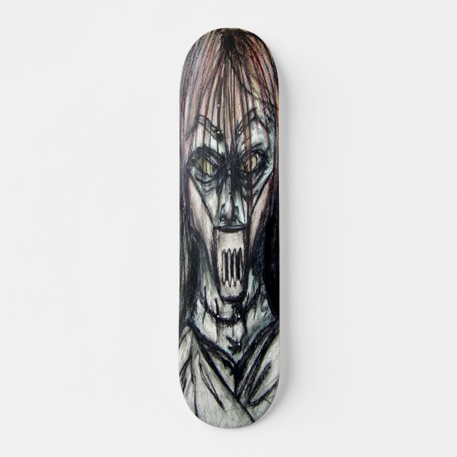 Crazy Insane Straitjacket of Insanity Skateboard Deck (Front)