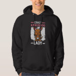 Crazy Kangaroo Lady Wildlife Animal Australia Hoodie