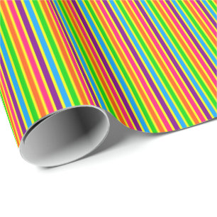 Crazy Kids Colors 07-Striped Gift Wrap