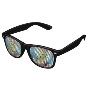 Crazy Kind Of Fantasy Horned Owl Graffiti Retro Sunglasses