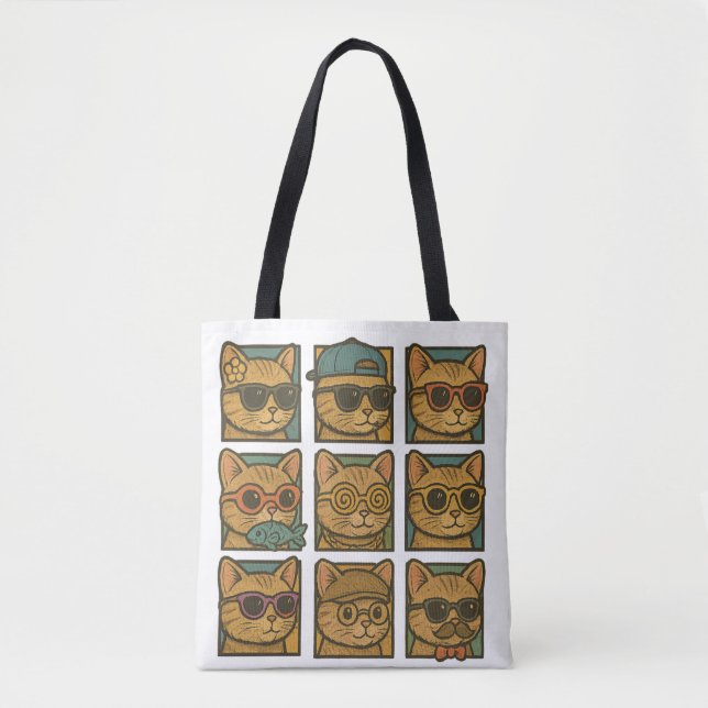 Crazy Kitty Club  Tote Bag (Front)