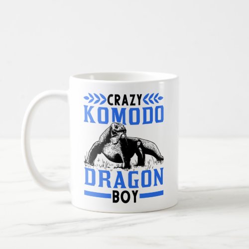 Crazy Komodo Dragon Boy Monitor Lizard Coffee Mug