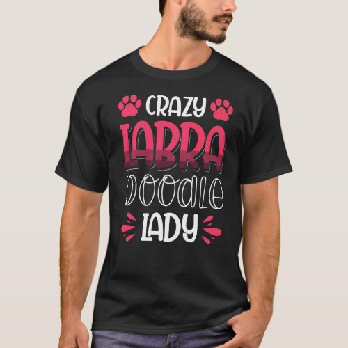 Crazy Labradoodle Lady Dog T_Shirt