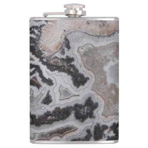 Crazy Lace Agate Gemstone Photo Flask