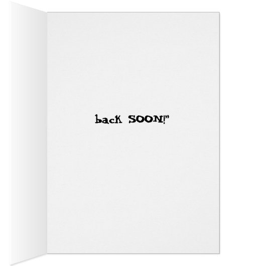 Crazy Lady Funny Card (Inside (Right))