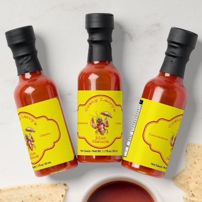 Crazy Larry's Louisiana Cajun Hot Sauces (Laydown)