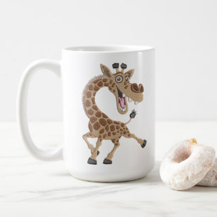 Crazy Laughing Giraffe Coffee Mug