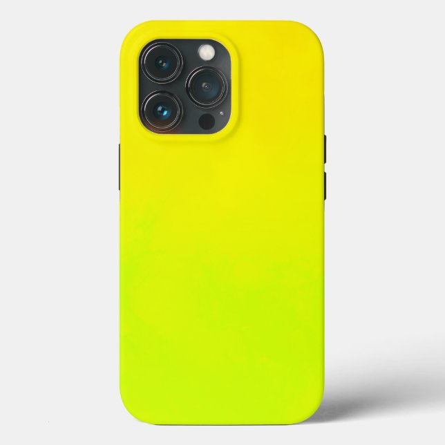Crazy Lemon Yellow Colored iPhone Case (Back)