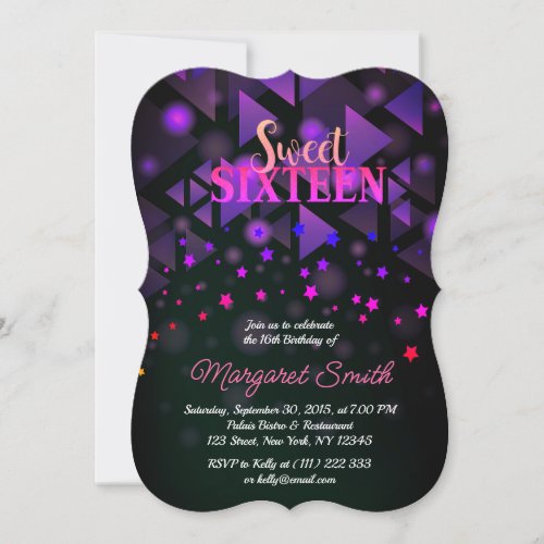 Crazy Lets party Sweet 16 Invitation