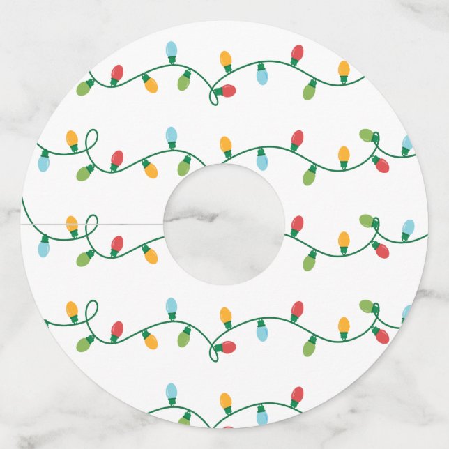 Crazy Lights Wine Glass Tags (Front)