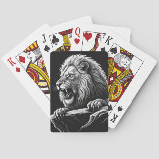 Crazy Lion sketch playing cards