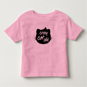 Crazy little cat lady toddler t-shirt