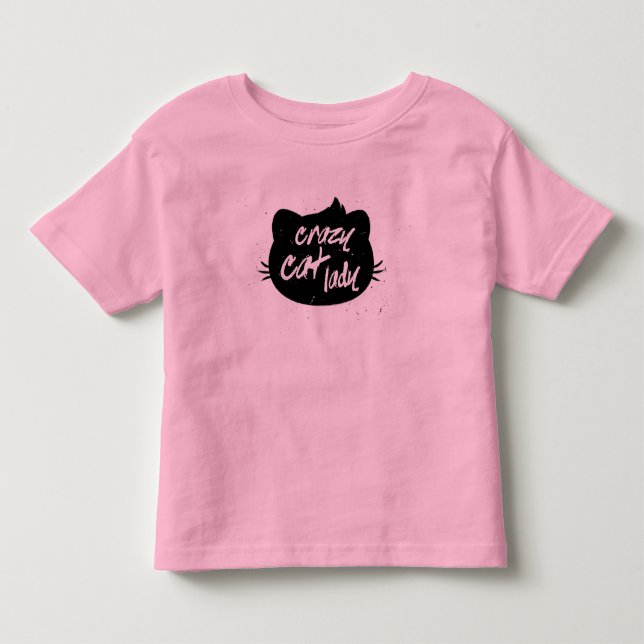 Crazy little cat lady toddler t-shirt (Front)
