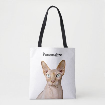 Crazy Looking but Cute Cat Personalized Bag