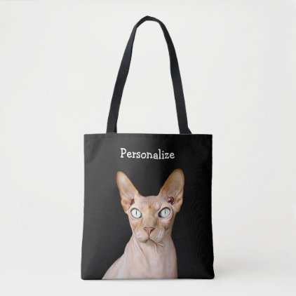 Crazy Looking but Cute Cat Personalized Bag