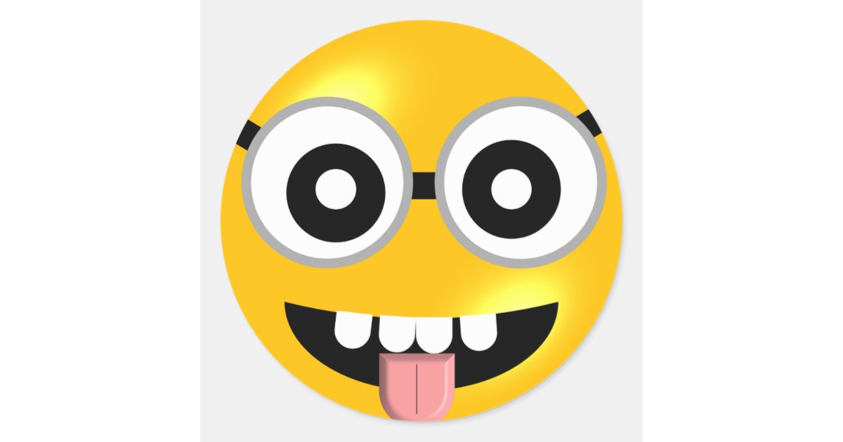 Crazy Looking Emoji Stickers | Zazzle Crazy Looking Emoji Stickers | Zazzle
