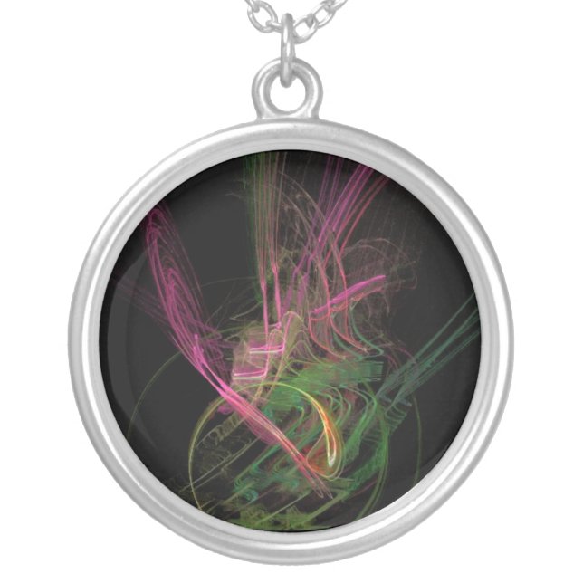 Crazy Love Silver Plated Necklace (Front)