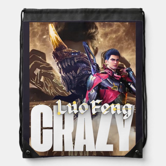 Crazy - Luo Feng Drawstring Bag (Front)