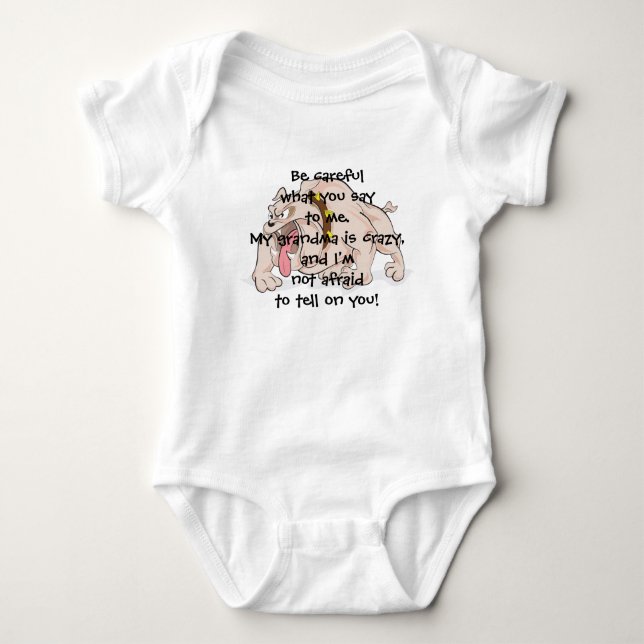 Crazy Mad Dog Grandma Infant T Shirt (Front)
